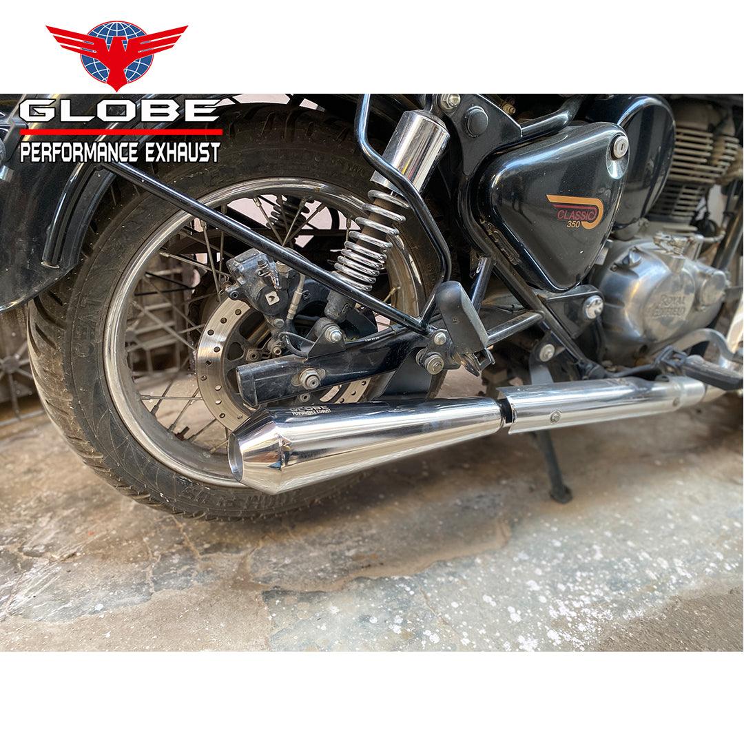 Megaphone Torque Stainless Steel Exhaust With DB Killer For Classic 35
