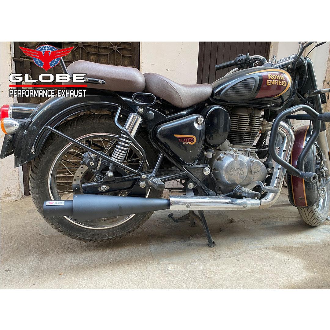 Wildboar Black Exhaust For Classic 350 Reborn Meteor 350 Standard