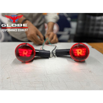 R Logo Indicators For All Royal Enfield Models 4 Pcs