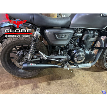 Megaphone Xtreme Black Exhaust For Honda CB 350 RS , Hness CB 350