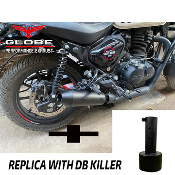 Globe Replica Exhaust For Hunter 350 With DB Killer