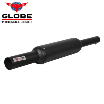 Short Bottle Black Ceramic Wool Silencer For Royal Enfield Classic 350/500 , Standard ,Electra
