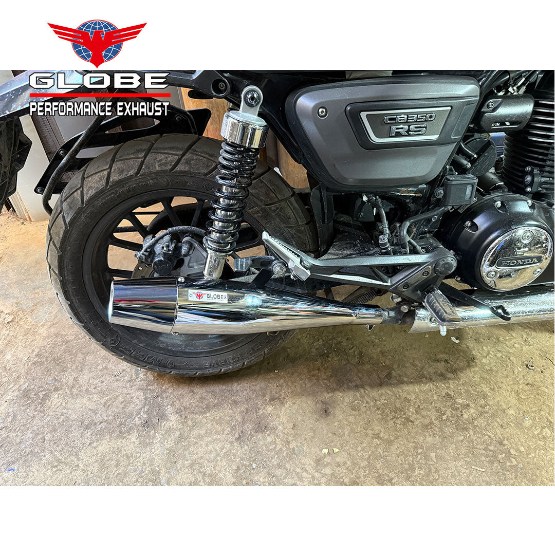 Flare Shot Black Exhaust With Db Killer For Honda CB 350 RS Hness CB