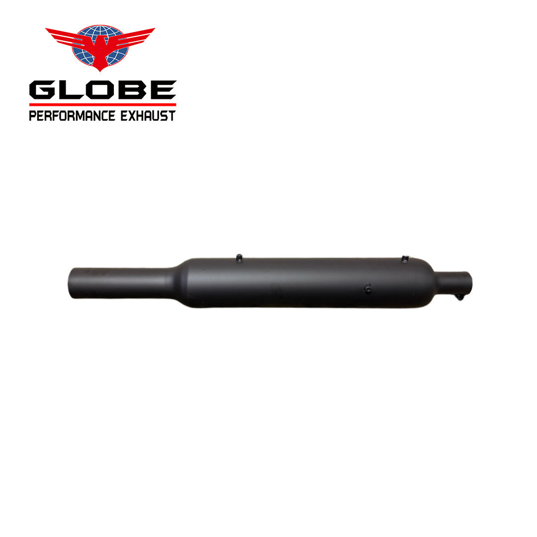 Long Punjab Matt Black Exhaust For Classic 350 Reborn Meteor 350 S