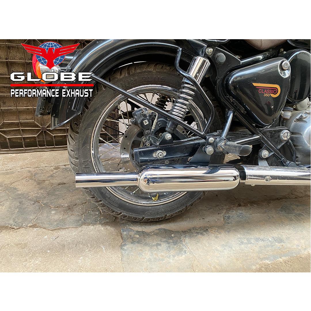 Mini Punjab Silencer Chrome Small Pipe Chota Muh For Classic Reborn Standard Reborn Meteor 350/500 Royal Enfield