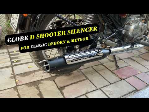 D Shooter Silencer For Royal Enfield Reborn Classic Meteor SS 304