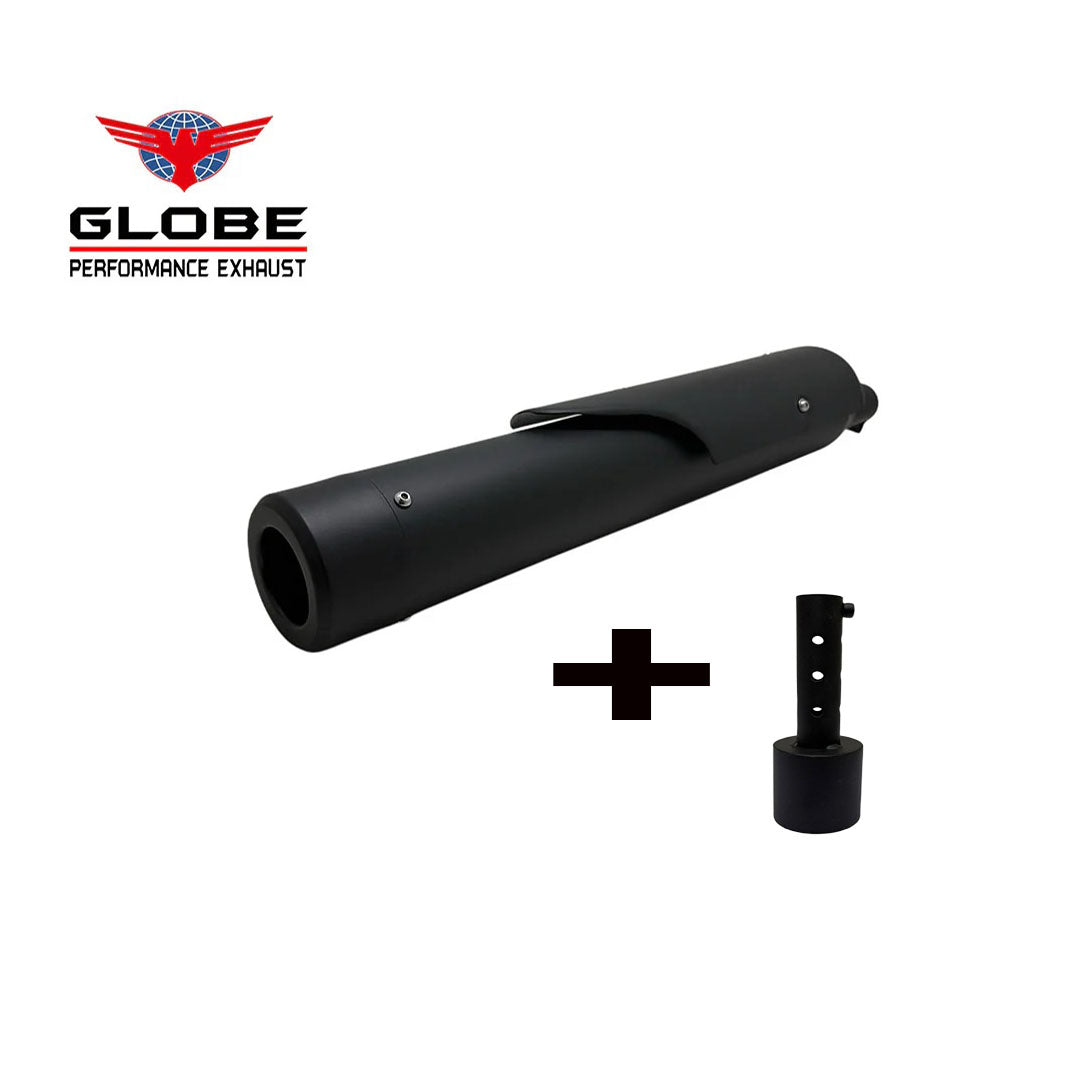 Replica Black Exhaust With DB Killer For Thunderbird 350 , Thunderbird 350 X With Heat Shield