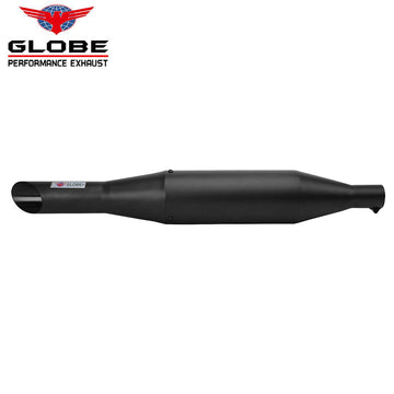 Globe Booster Matt Black Silencer For Royal Enfield Classic | Standard | Electra