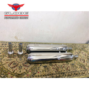 Globe Replica Exhaust For Super Meteor 650 Stainless Steel With DB Killer