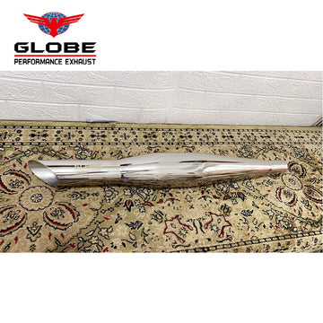 Globe Booster Exhaust For Classic 350 , Standard 350 , Electra 350 Polished SS 304