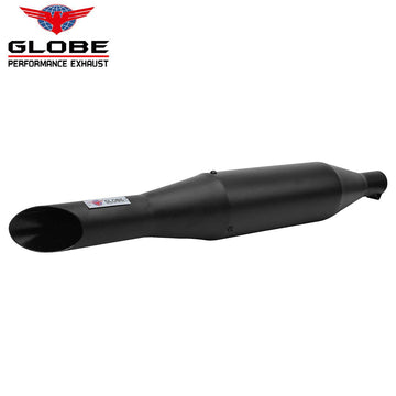 Globe Booster Matt Black Silencer For Royal Enfield Classic | Standard | Electra