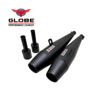 Flare Shot Black Exhaust With DB Killer For Jawa 650 , Yezdi 650