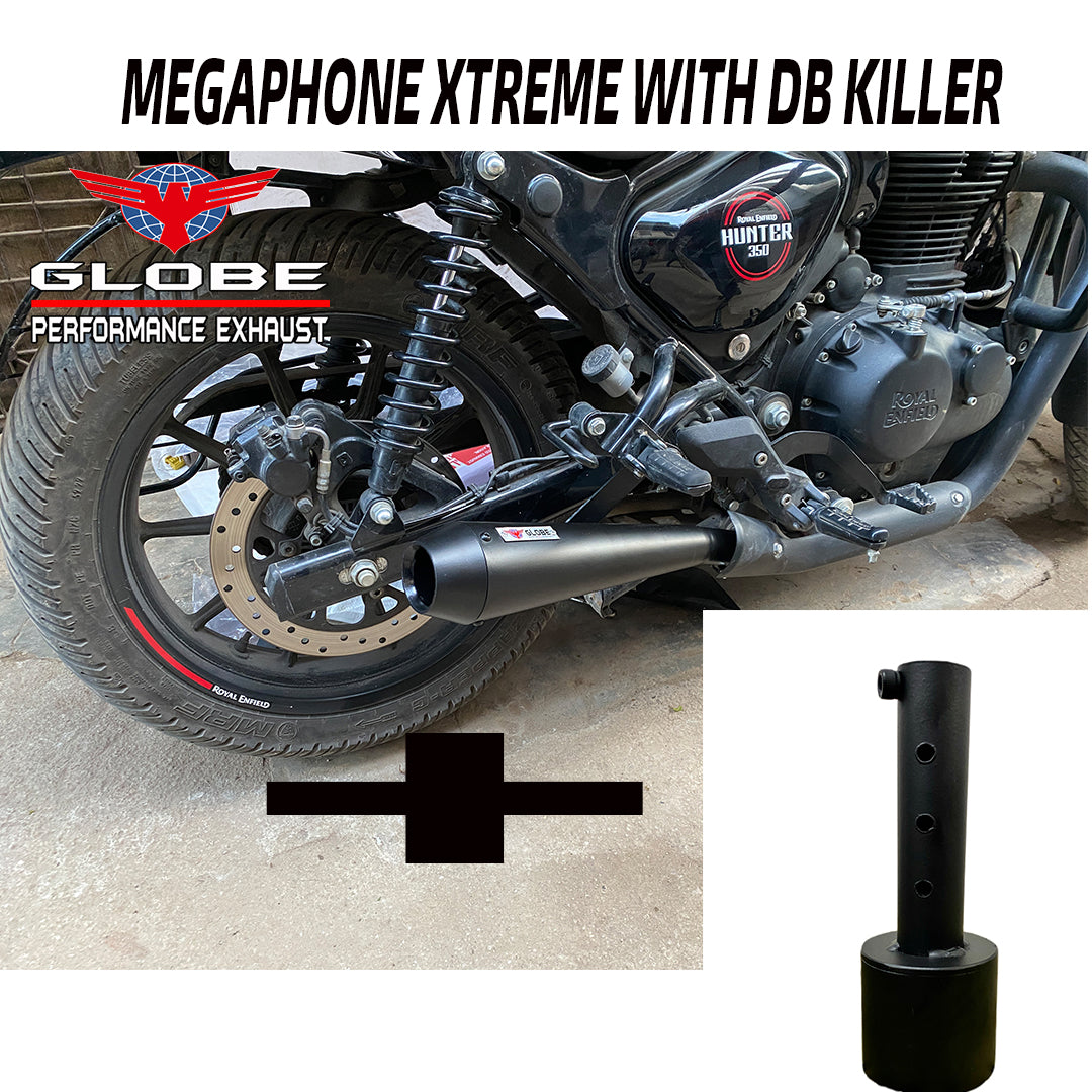 Megaphone Xtreme Exhaust For Hunter 350 With DB Killer