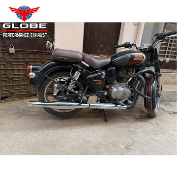 Globe Booster Exhaust For Classic 350 Reborn , Meteor 350 & Standard 350 Reborn