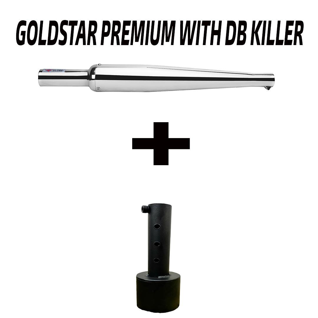 Goldstar Premium With DB Killer For Royal Enfield Classic | Electra | Standard |