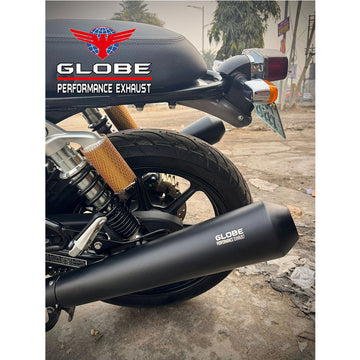 Jettar Black Exhaust For Continental Gt 650 , Interceptor 650