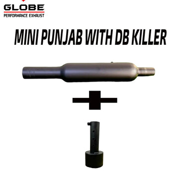 Mini Punjab With DB Killer Black Exhaust For Classic 350 Reborn , Meteor 350 , Standard 350 Reborn