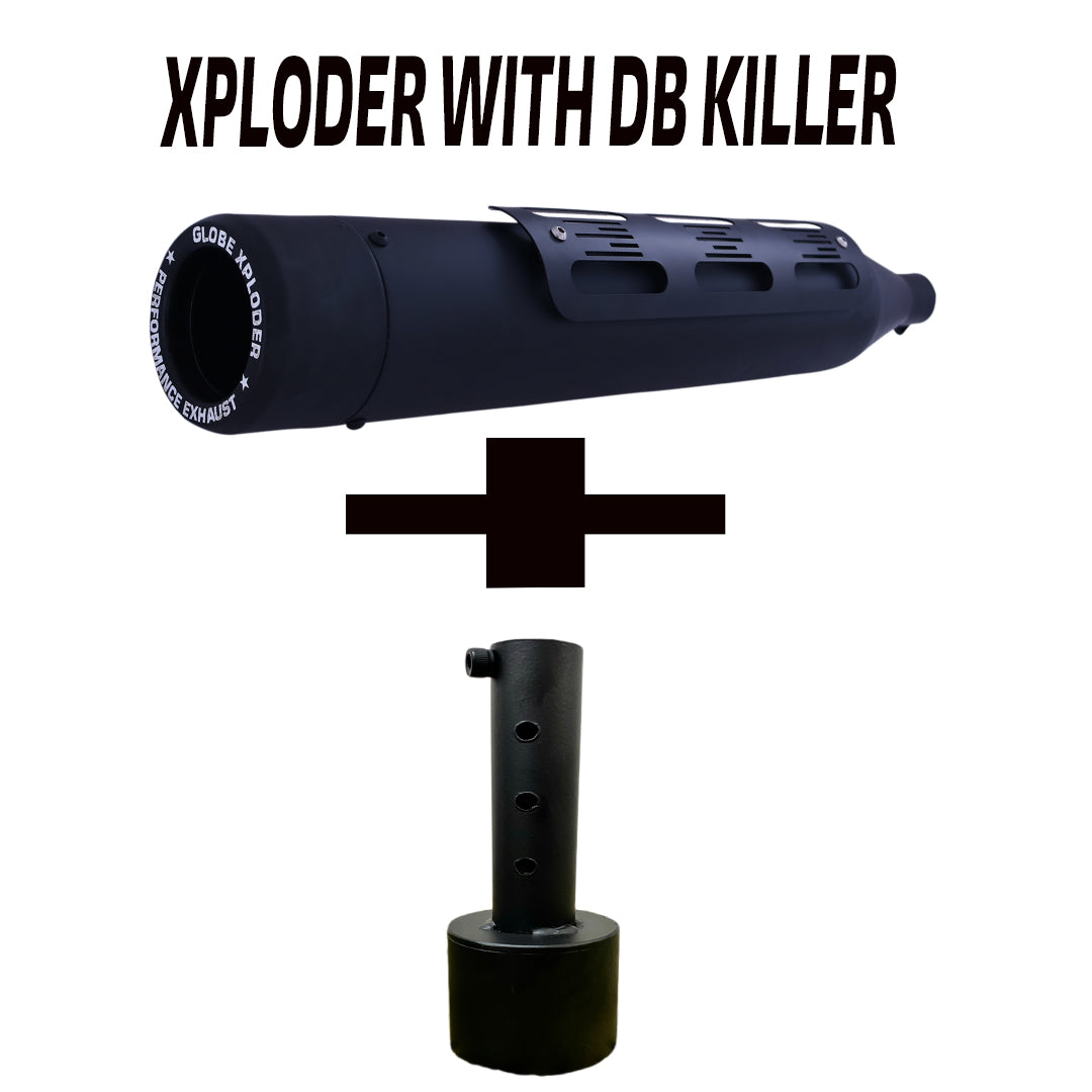 Xploder Silencer With DB Killer For Classic 350 Reborn , Meteor 350 & Standard 350 Reborn Royal Enfield