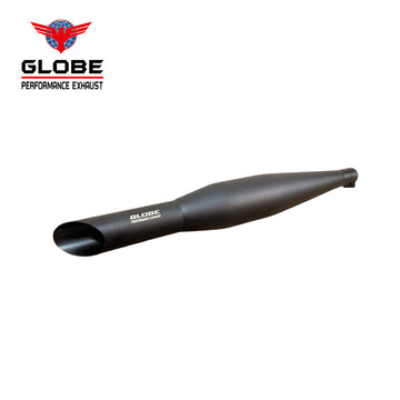 Booster Black Stainless Steel Exhaust For Classic 350 , Electra 350 , Standard 350