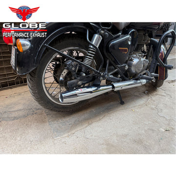 Flare Shot Exhaust With DB Killer For Classic 350 Reborn , Meteor 350 & Standard 350 Reborn