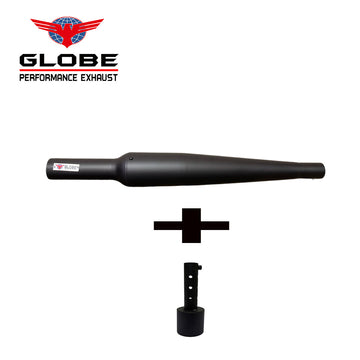 Goldstar Black Exhaust With DB Killer For Classic Reborn 350, Meteor 350 , Standard Reborn 350