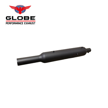 Long Punjab Matt Black Exhaust For Classic 350 Reborn , Meteor 350 & Standard 350 Reborn