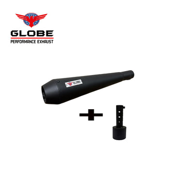 Megaphone Xtreme Black Exhaust With DB Killer For Classic 350 Reborn , Meteor 350 , New Standard 350