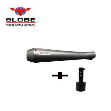 Megaphone Xtreme Black Exhaust With DB Killer For Classic 350 , Electra 350 , Standard 350 , Thunderbird 350