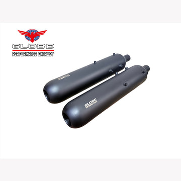 Replica Black Exhaust For Super Meteor 650 Stainless Steel With DB Killer