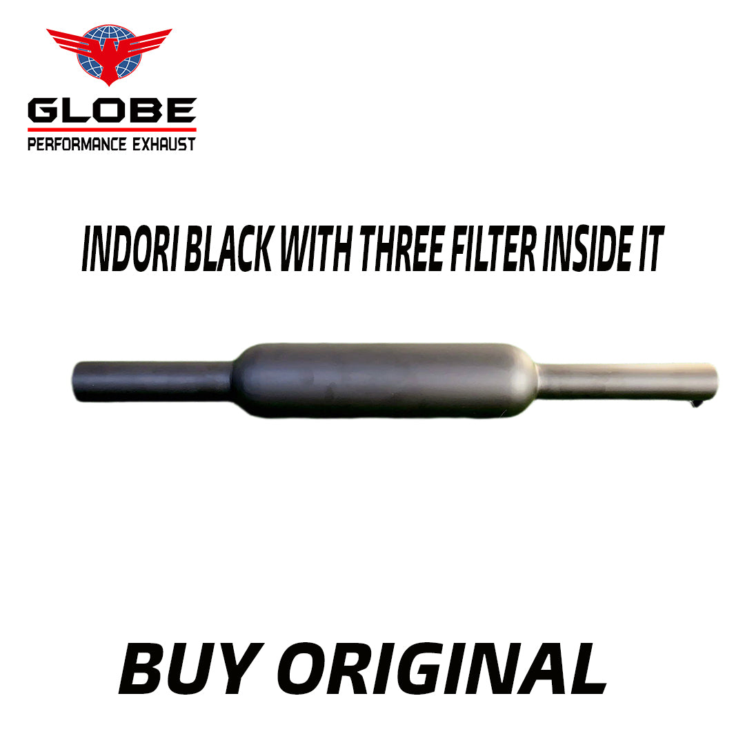 Indori Matt Black Silencer For Royal Enfield Classic | Standard | Electra