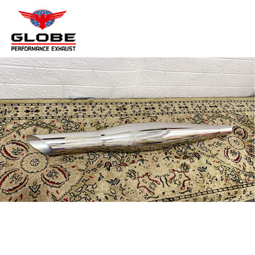 Globe Booster Exhaust For Classic 350 , Standard 350 , Electra 350 Polished SS 304