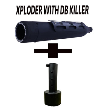 Xploder Black Silencer With DB Killer For Classic 350 Reborn , Meteor 350 & Standard 350 Reborn