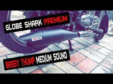 Shark Premium Matt Black Silencer For Royal Enfield Classic | Standard | Electra