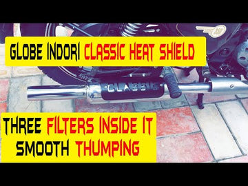 Indori Silencer With Classic Heat Shield For CLassic 350 | 500